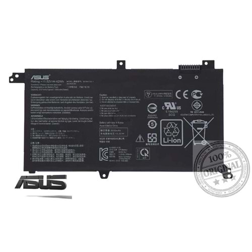 Retro RASL-169 Asus X430U , B31N1732 Uyumlu Siyah Notebook Bataryası