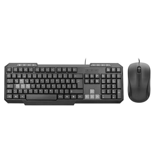 Everest KM-1435 Siyah Q Multimedya Oyuncu Klavye ve Mouse Set