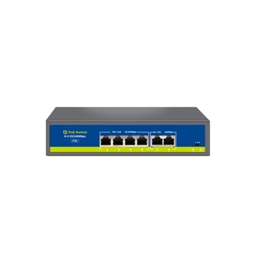 Nova NVC-HIF0420FBL-C 4PORT 2XUPLINK 10/100MBPS Poe Switch