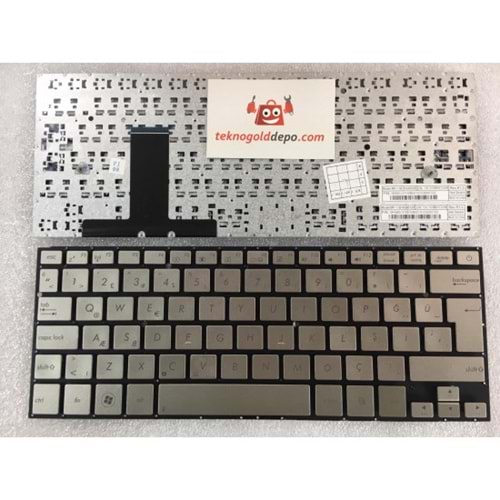 Retro NBKL400S Asus UX31 Uyumlu Gümüş Notebook Klavyesi