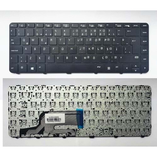 Retro NBKL903 HP PROBOOK 440 G3 Uyumlu Siyah Notebook Klavyesi