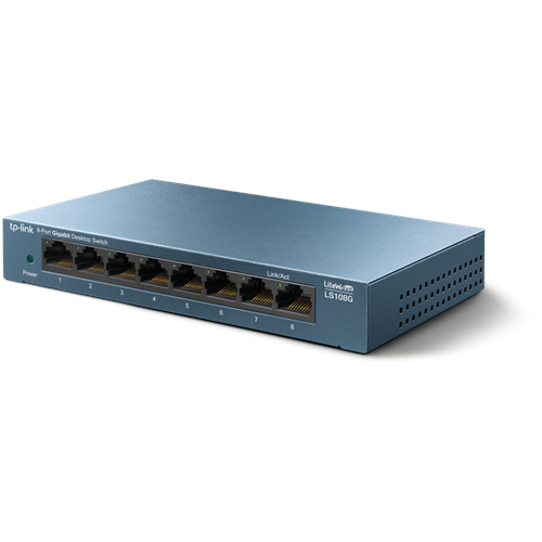 TP-Link LS108G 8PORT 10/100/1000 Yönetilemez Metal Kasa Switch