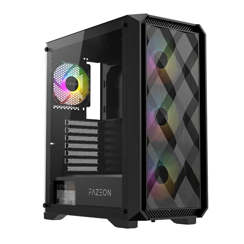 Fazeon F4 4x12CM MESH ARGB 650W 80PLUS BRONZE ATX Bilgisayar Kasası