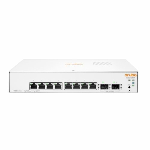 HP Aruba 8Port 2xSFP Gigabit 10/100/1000 Yönetilebilir Switch (1930-8G JL680A)