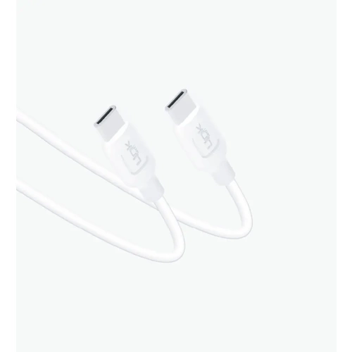 Linktech LCK-K451 TYPE-C to TYPE-C 60W 5V 3A 1M Beyaz Şarj Ve Data Kablosu
