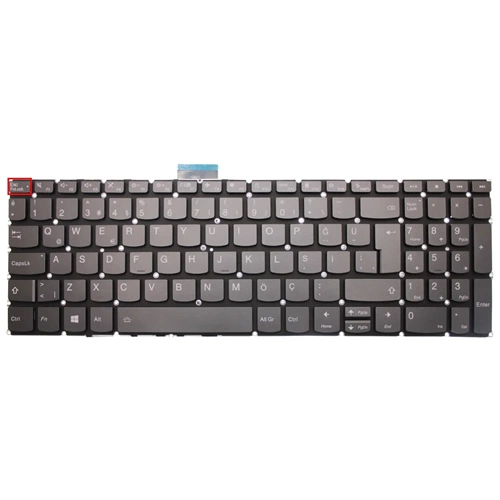 Retro NBKL224V3LD Lenovo IdeaPad 5-15IIL05 Uyumlu Işıklı Siyah Notebook Klavyesi