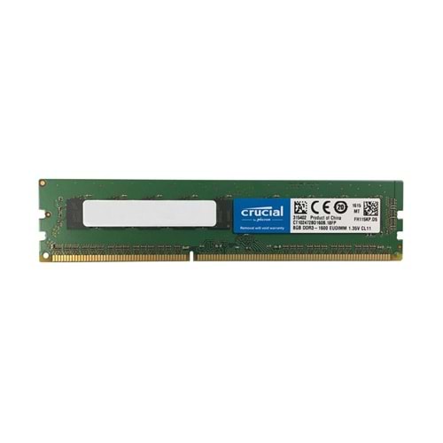 Crucial 8GB DDR3 1600MHZ 1.35V CL11 EUDIMM Notebook Bellek Ram (CT102472BD160B.18FP)
