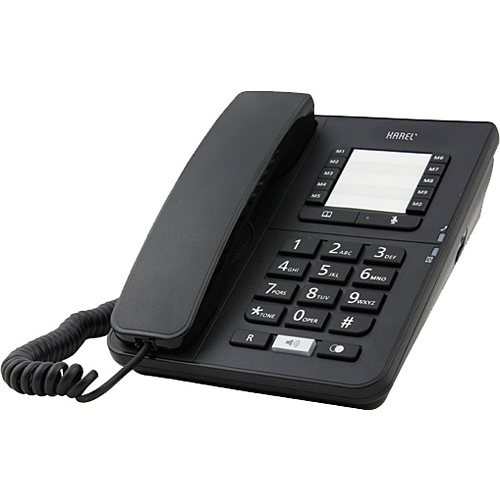 Karel TM142 Siyah Masaüstü Ekranlı Telefon