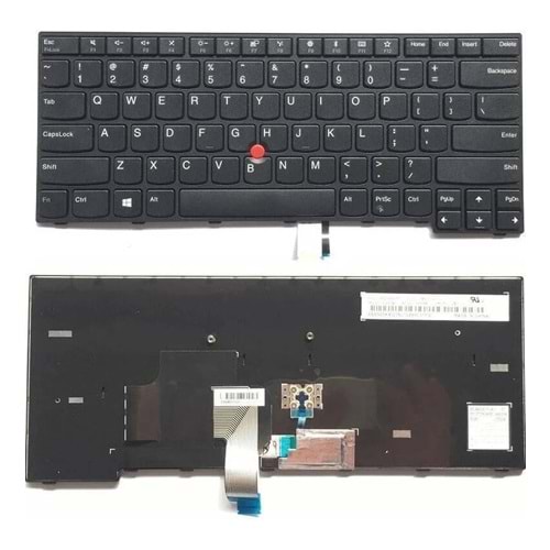 Retro NBKL849V2 ThinkPad E470 Uyumlu Siyah Notebook Klavyesi