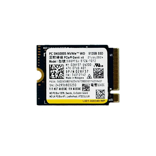 Western Digital SN5000S 512GB GEN4 Nvme M.2 SSD (SDEPTSJ-512G-1012) (KUTUSUZ)