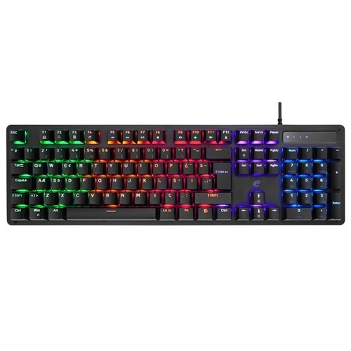 Acer eMachines EAK104 Siyah USB RGB Backlight Red Switch Mekanik Q Klavye