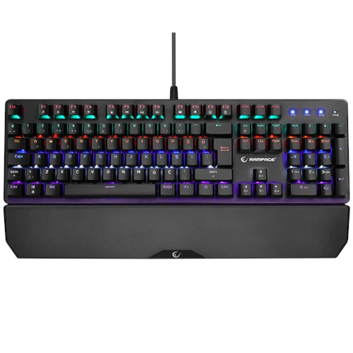 Rampage KB-R86 UMBRA Rainbow TR Q FG Red Switch Anti-Ghosting Kablolu Mekanik Gaming Oyuncu Klavye