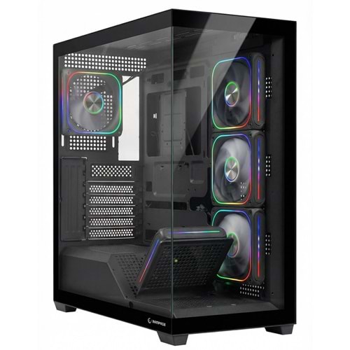 Rampage SYLON 5x12CM ARGB 750W 80PLUS BRONZE Gaming Siyah Oyuncu Kasası