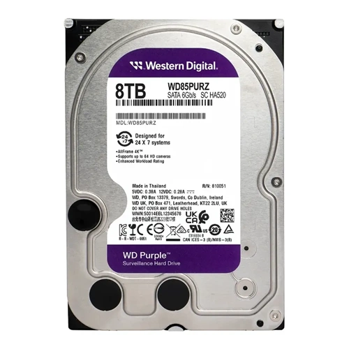 Western Digital Purple 8TB SATA3.0 5460RPM 256MB 3.5