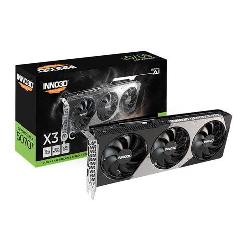 Inno3D GeForce RTX5070TI 3xOC 16GB GDDR7 256BIT DLSS4 Ekran Kartı (N507T3-16D7X-176068N)