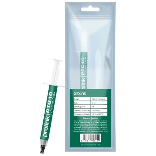 ProLink PTG10-1.5 1.5G 14.5W/M.K Yüksek Isı Geçirgenliği Gaming Termal Macun