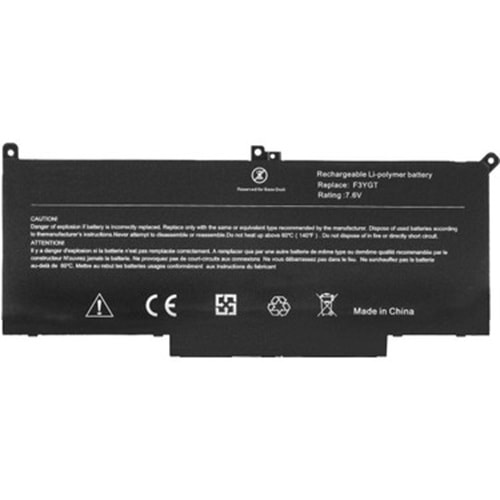 Retro RDL-197 Dell Latitude 7280 , F3YGT Uyumlu 4CELL Siyah Notebook Bataryası