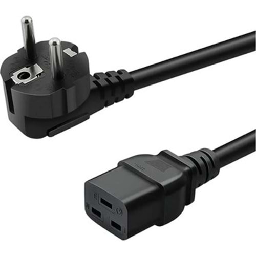Schuko C19-2M 3*1.5MM-2M 2M Server/UPS Güç Kablosu