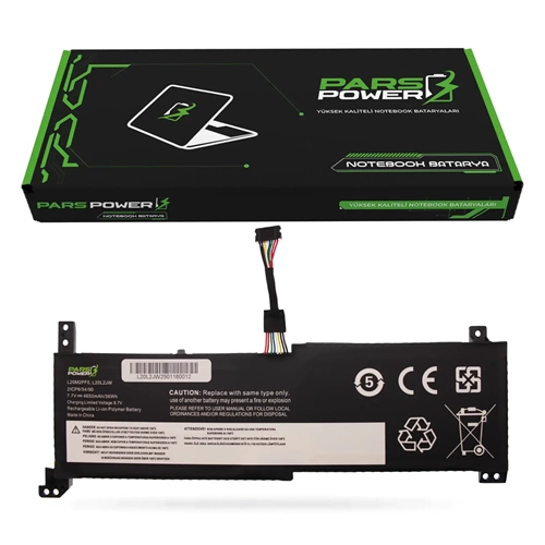 ParsPower L20L2JW Lenovo IdeaPad L20L2PF0 , L20C2PF0 Uyumlu Siyah Notebook Bataryası