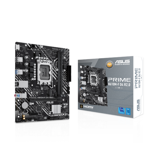 Asus Prime H610M-F D4 R2.0 1700P DDR4 MATX USB2.0 SATA3.0 Intel Anakart