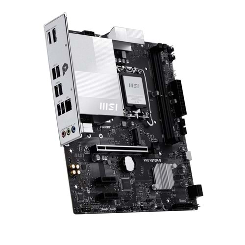 MSI Pro H810M-B LGA1851 DDR5 6400MHZ(OC) MATX Anakart Gaming Oyuncu Anakart