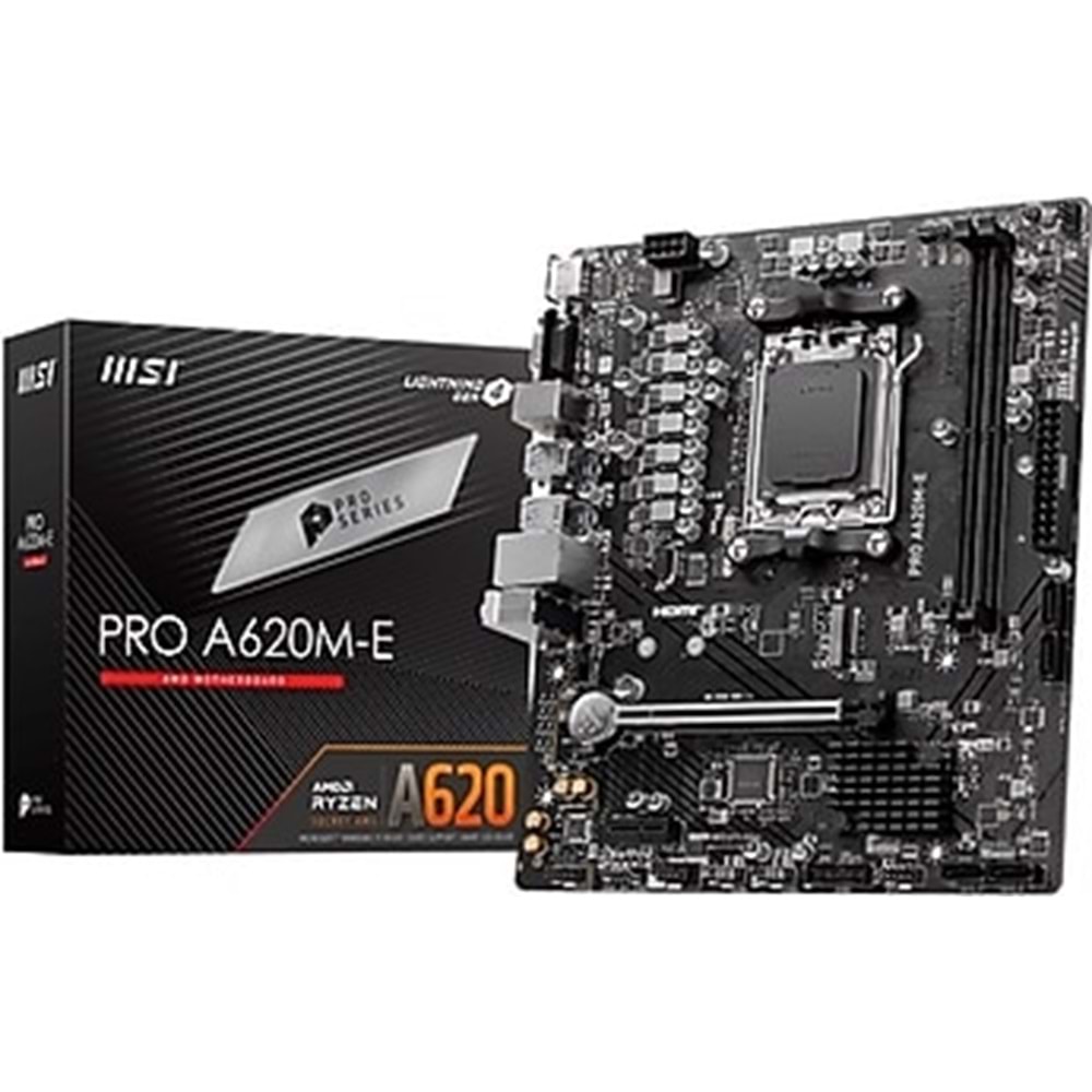 MSI Pro A620M-E AMD AM5 DDR5 Micro ATX Anakart
