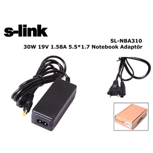S-Link SL-NBA310 30W 19V 1,58A 5,5*1,7 Acer Notebook Standart Adaptör
