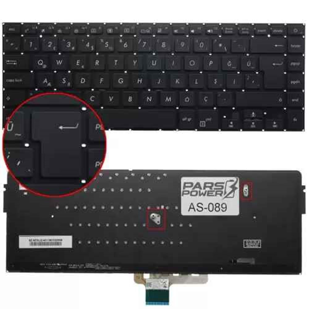 Retro NBKL833V2 Asus K56 Notebook Klavyesi Siyah TR