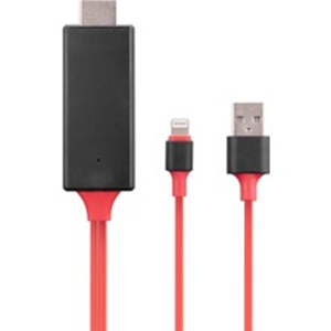 Hytech HY-XO52 HDMI to Lightning + USB 1,8m Mobil Telefon Uyumlu Görüntü Aktarıcı Kablo