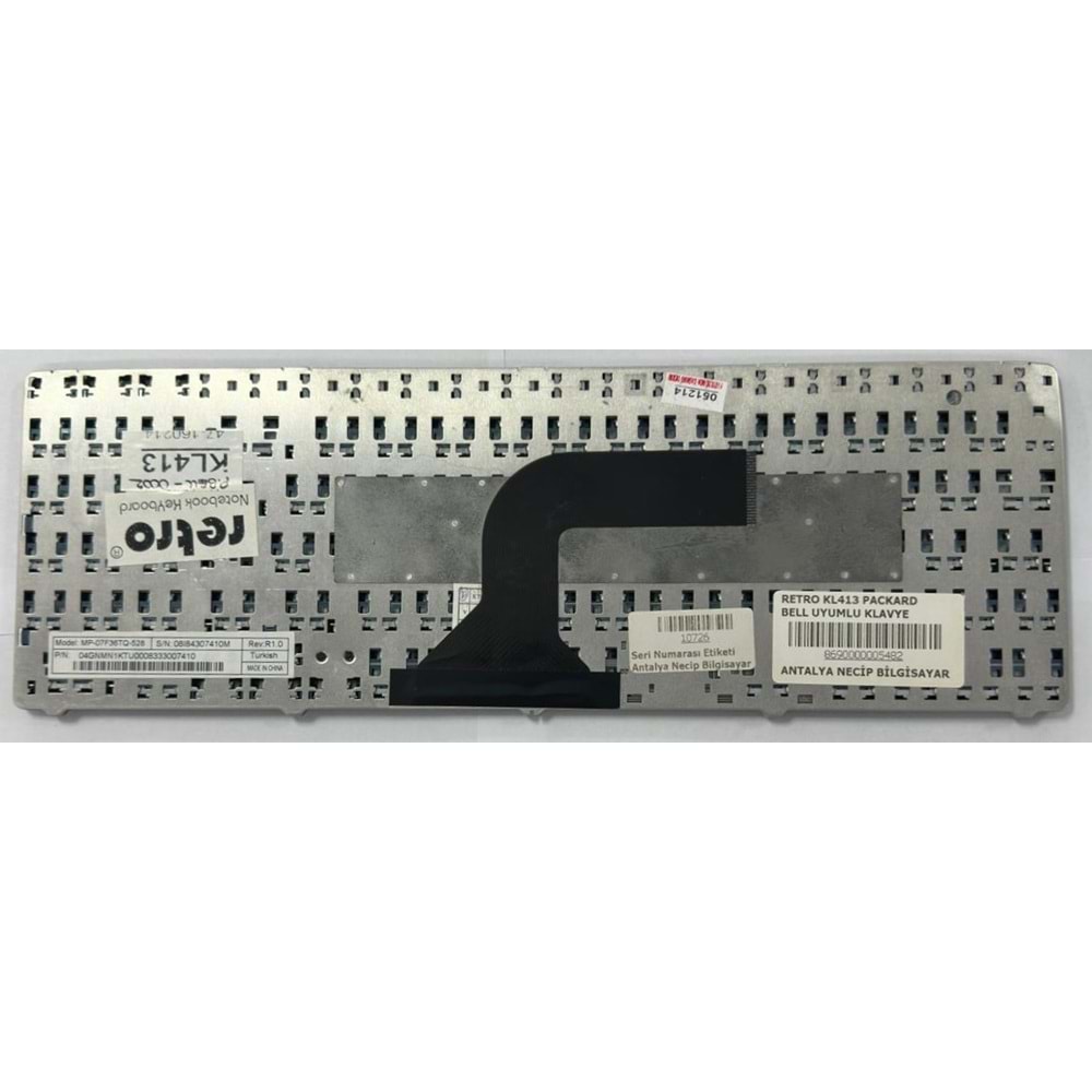 Retro NBKL413 Packard Bell EasyNote MT85 Uyumlu Notebook Klavyesi