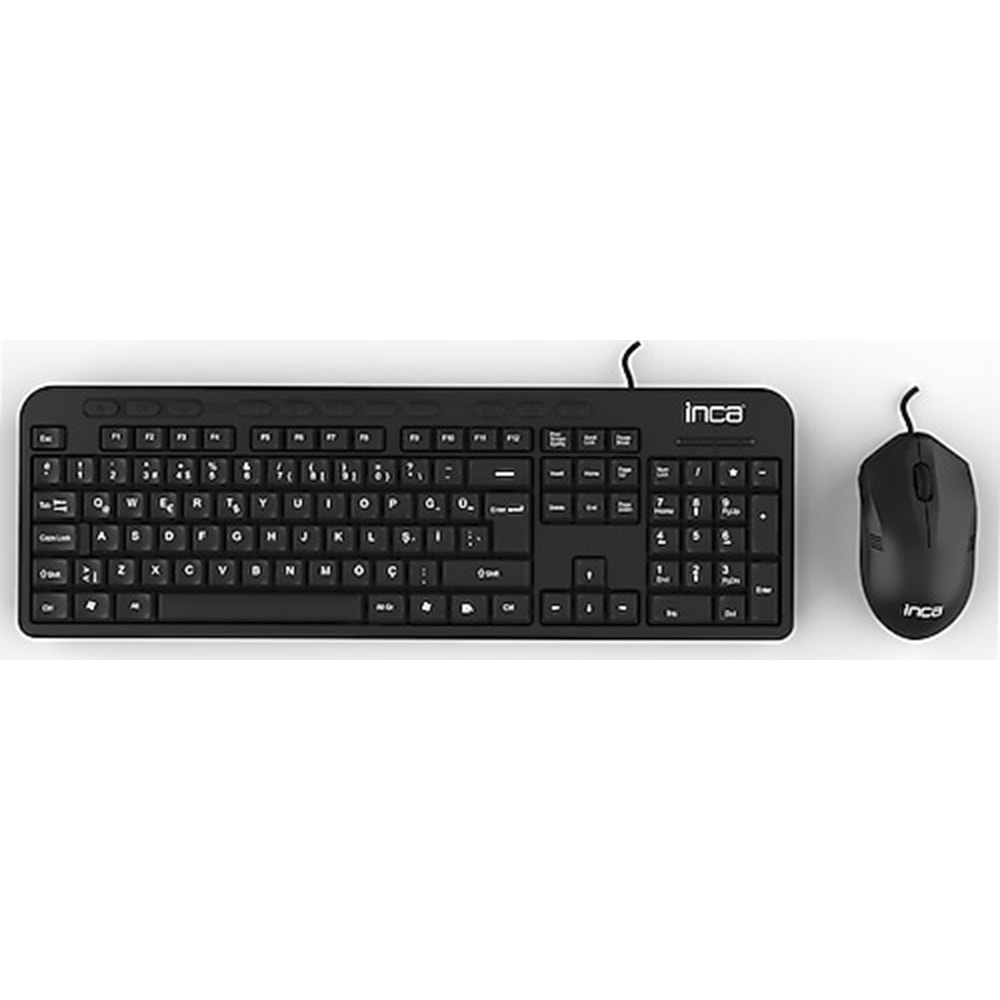 Inca IMK-375T Wired Multimedya Kablolu Klavye & Mouse Set