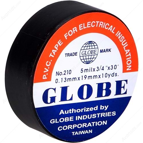 Globe Siyah İzole Bant