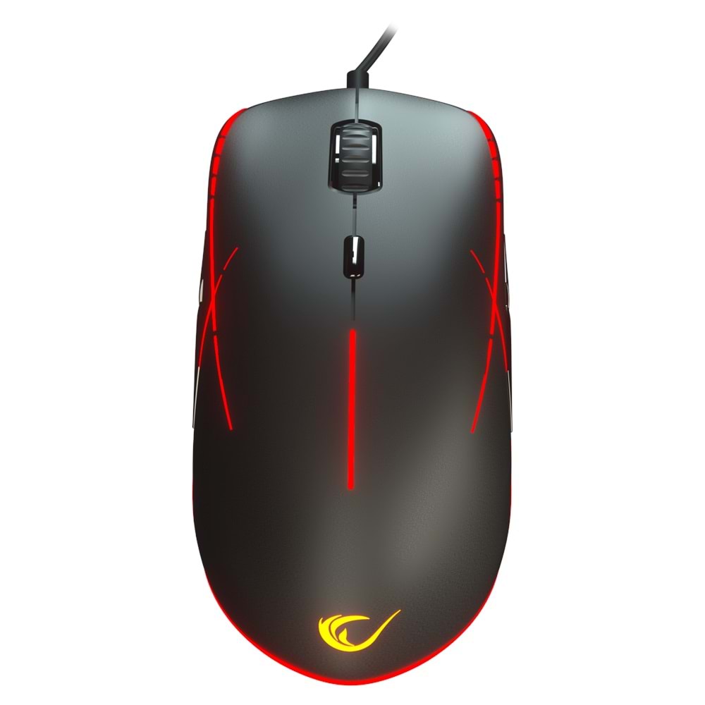 Rampege SMX-R115 GEAR-X 6400dpi Hareketli RGB Işıklı 9 Adet Makro Tuşlu Gaming Oyuncu Mouse