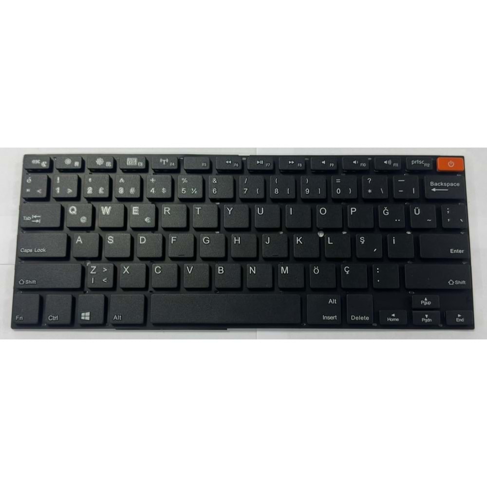 Retro NBKL865 Casper Nirvana CGA, C16 Uyumlu Notebook Klavyesi -Siyah -TR