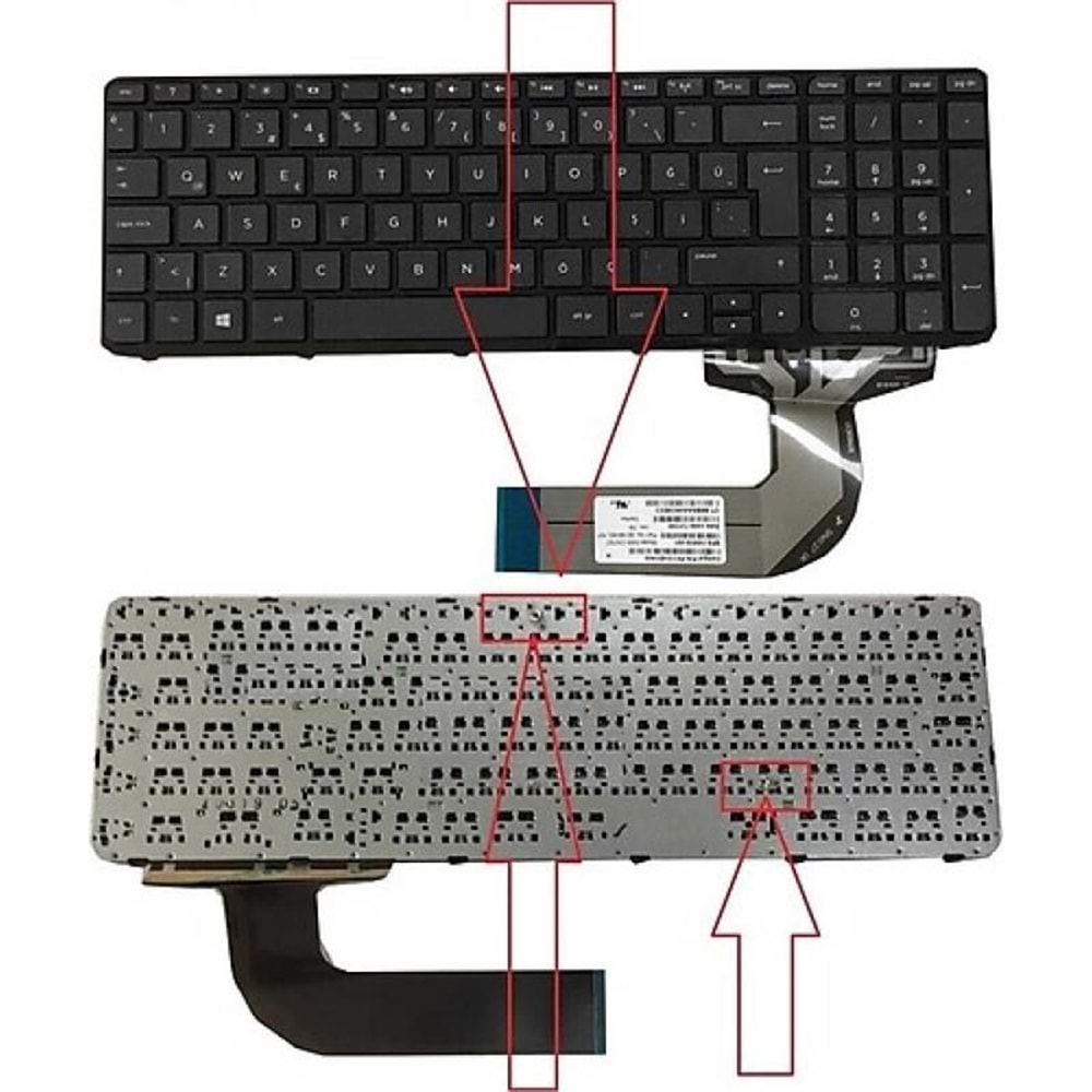 Retro NBKL105 15-n000 Uyumlu Notebook Klavyesi - Siyah - TR
