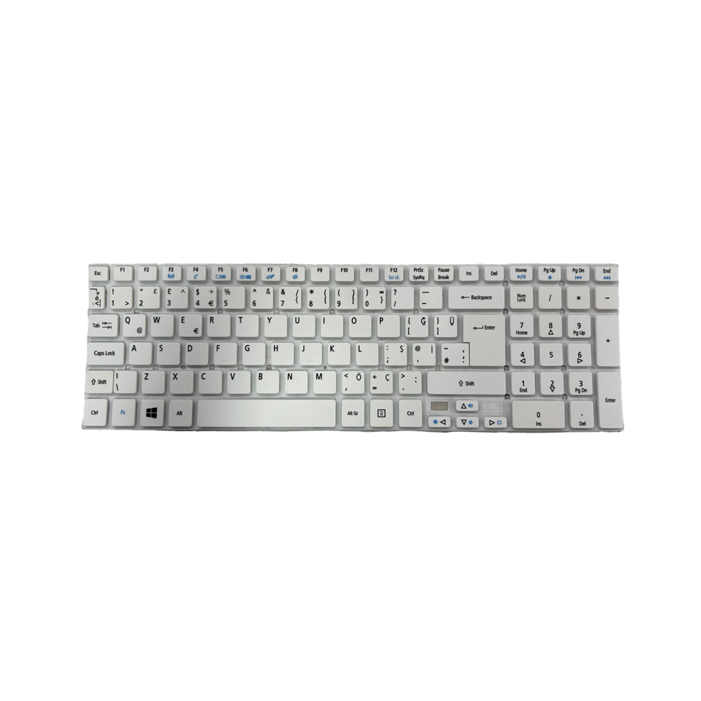 Retro KL745W Acer Asppire 5755G,5830T Uyumlu Notebook Klavyesi - Beyaz