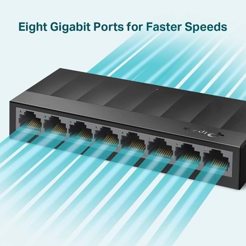 Tp-Link LS1008G 8 Port 10/100/1000 Gigabit Desktop Switch