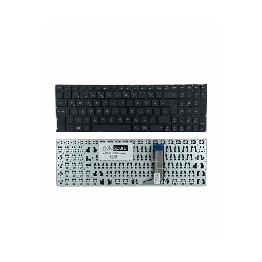 Retro NBKL943 Asus X556U Uyumlu Notebook Klavyesi - Siyah - TR