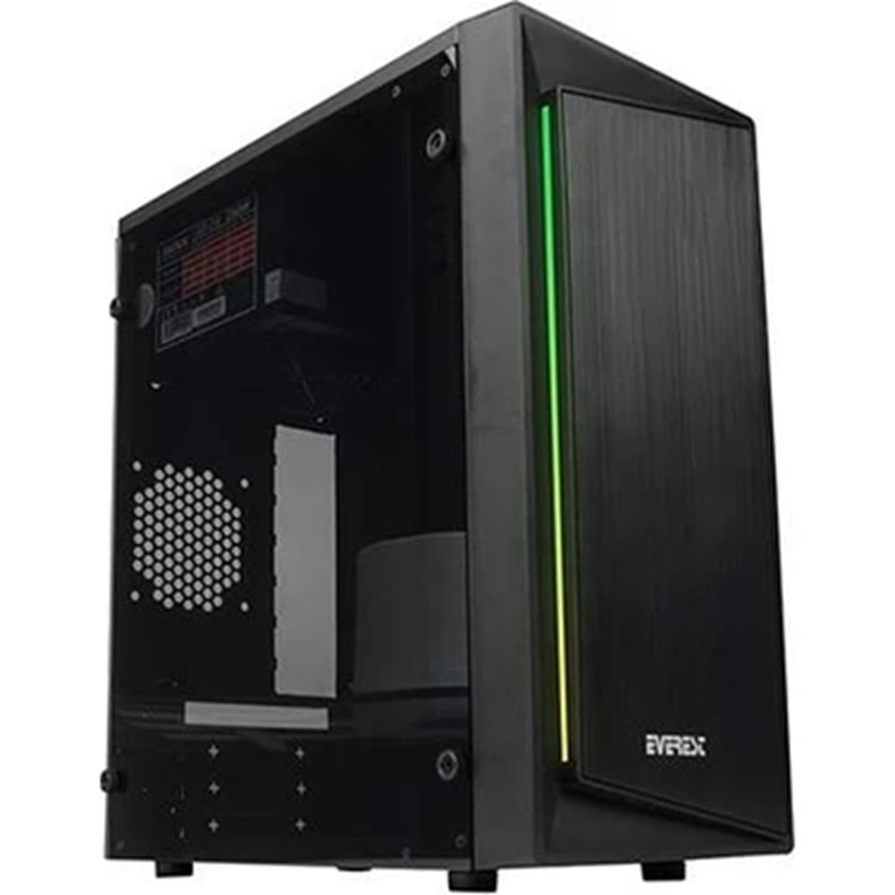 Everest BLAZON RGB Led Şeritli Peak 250W Akrilik Panel Gaming Oyuncu Kasası