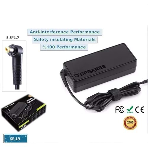 Sprange SR-L9 19V 4,74A 5,5*1,7 90W Acer Notebook Adaptörü