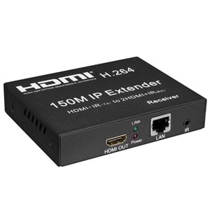 Hytech HY-HDEX150 HDMI+IR(TX) TO 2HDMI+IR(RX) HDMI 150Mt Uzatıcı