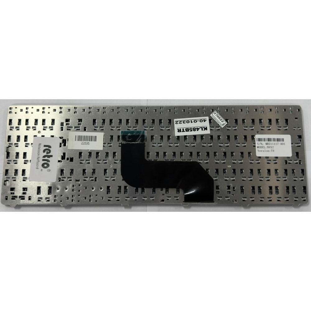 Retro NBKL485BTR Packard Bell EasyNote TJ65 , TJ75 , TR85 , TR86 Uyumlu Siyah Notebook Klavyesi