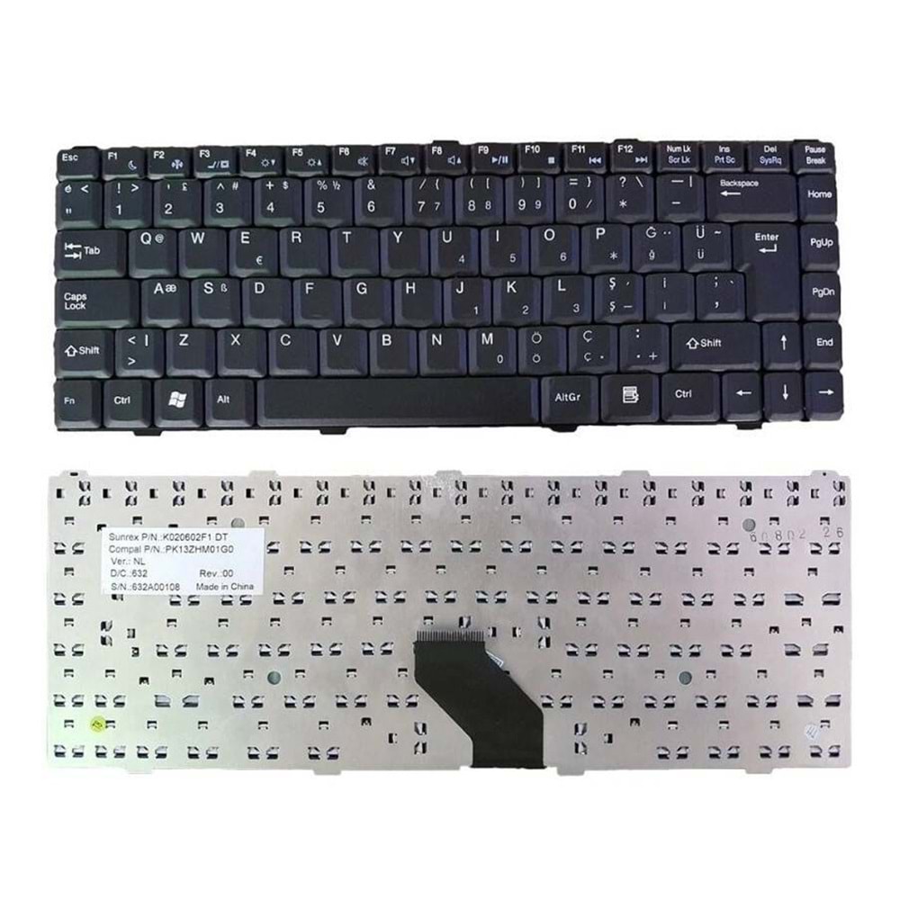 Retro NBKL437 Casper TW3,TW7 Uyumlu Notebook Klavyesi - TR