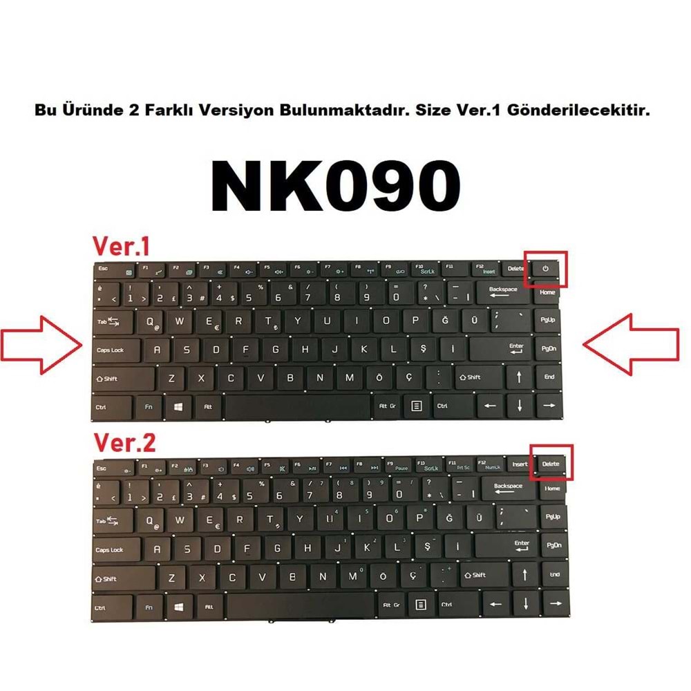 Retro NBKL1014 Casper C350 Notebook Klavye - Tuş Takımı / Siyah - TR - Ver,1
