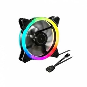Concord C-892 RGB Gökkuşağı Renkli 12CM Soğutucu Kasa Fanı