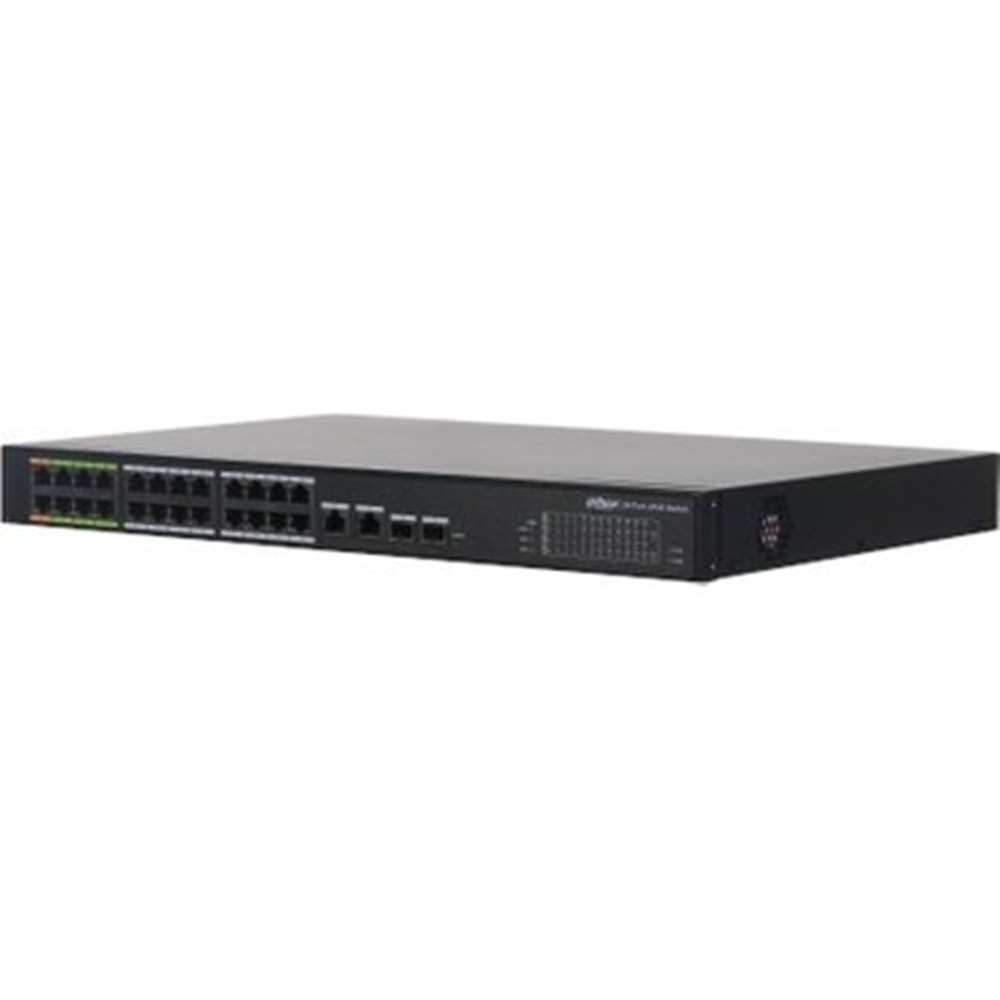Dahua LR2226-24ET-360 24Port Yönetilebilir Poe Switch 8Port E-Poe’li