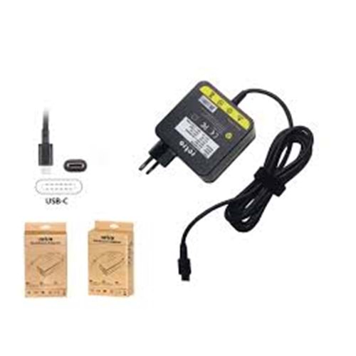 Retro RNA-IB15 Acer - Asus - Dell - Lenovo 65W USB-C PD Adaptör (5V-2A/9V-2A/12V-3A/15V-3A/20V-2,25A/20V-3,25
