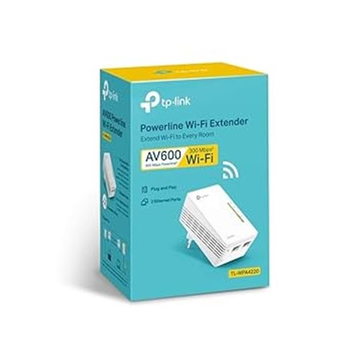 Tp-Link TL-WPA4220KIT 300Mbps AV600 WiFi Powerline Extender Başlangıç Kiti