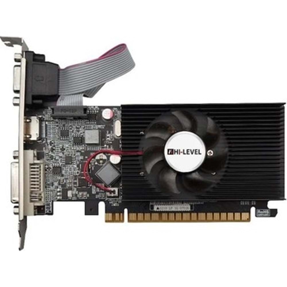 Hi-Level GT210 1GB DDR3 64Bit HDMI+DVI PCI-EXPRESS Ekran Kartı (HLV210D31G64S)