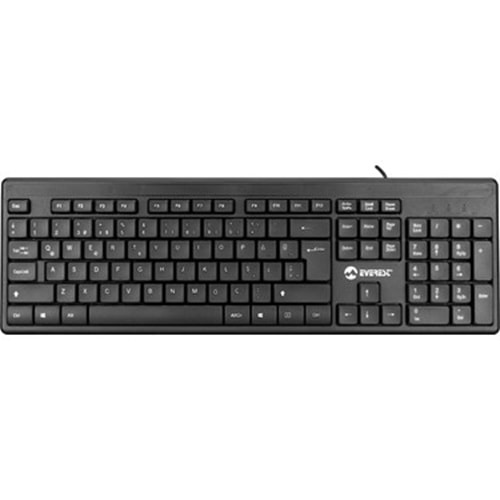 Everest KB-1002 Siyah USB Q Standart Kablolu Klavye
